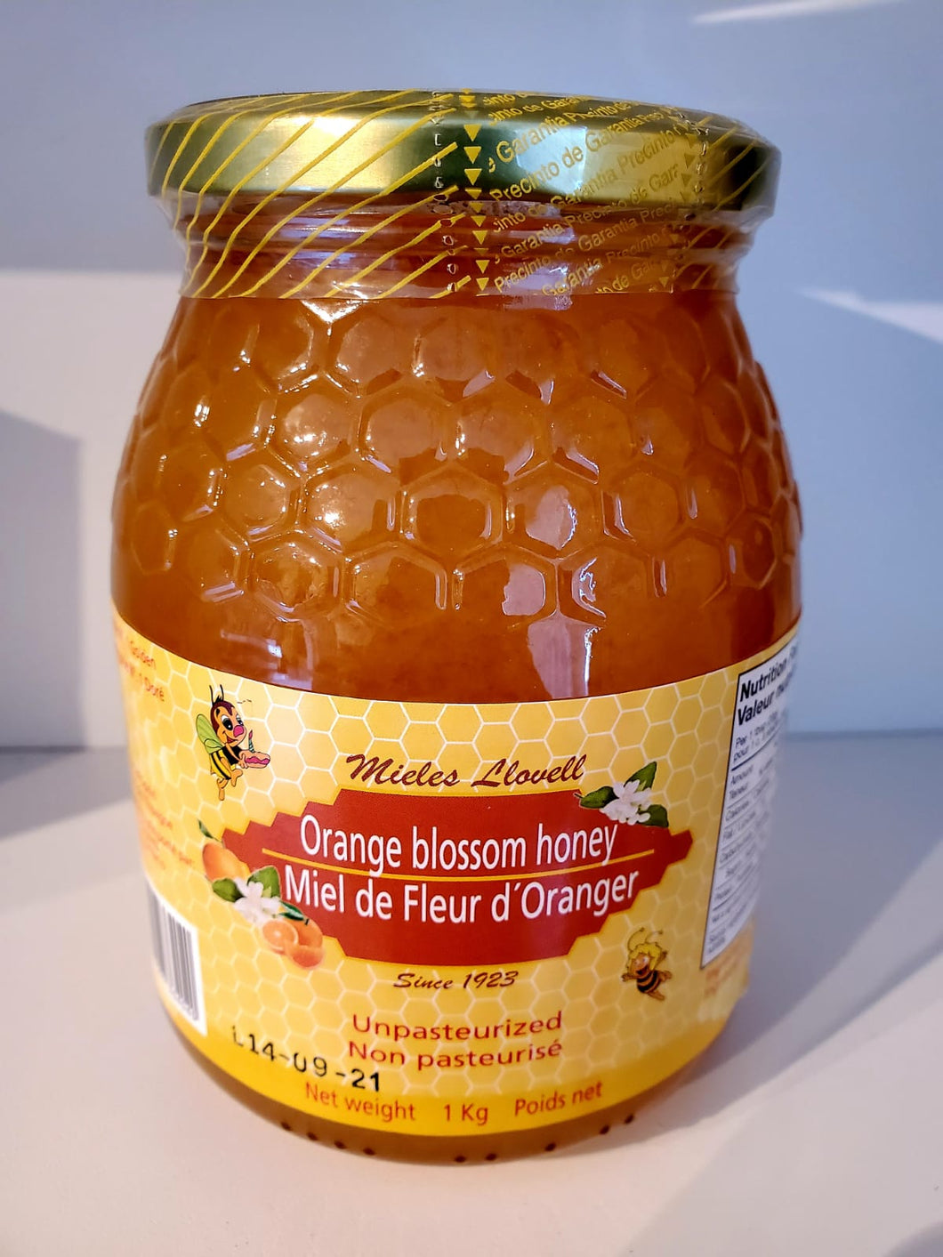Raw Orange Blossom Honey (from Spain)